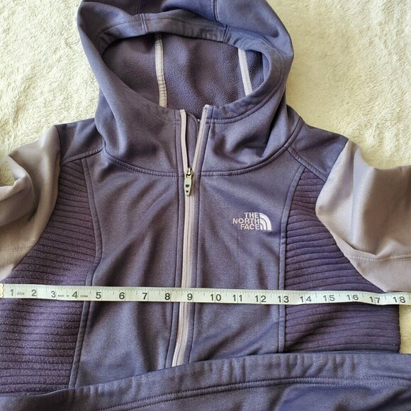 The North Face Purple Gray Full Zip Casual Lightweight‎ Outdoor Hoodie Jacket M - Picture 7 of 9